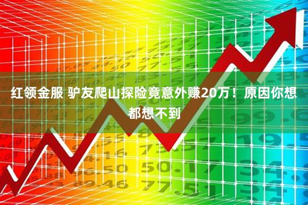 红领金服 驴友爬山探险竟意外赚20万!原因你想都想不到